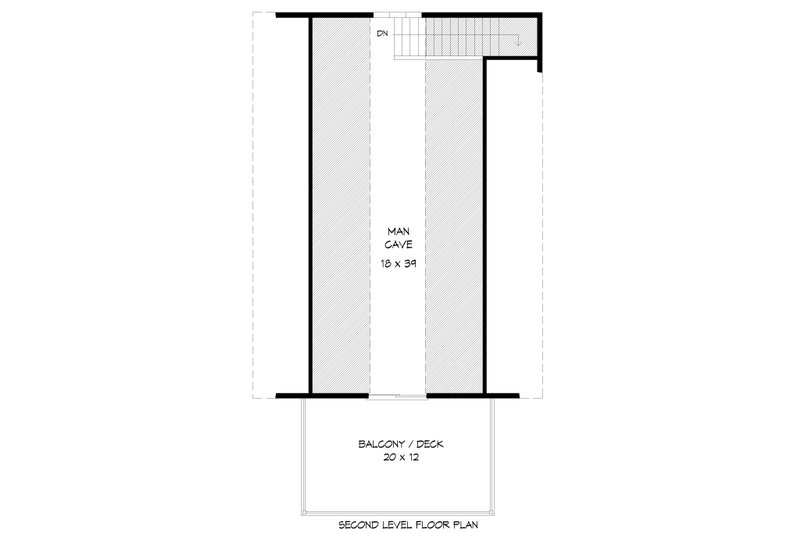 House Blueprint - Floor Plan - Upper Floor for Country House Plan #932-188, 0 bath