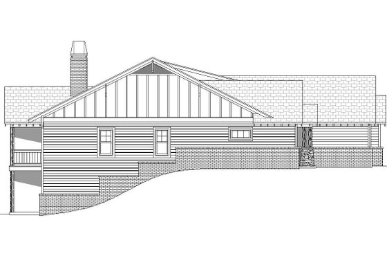 Exterior - Other Elevation 1 for Ranch House Plan #932-353 - 3 bed, 2 bath