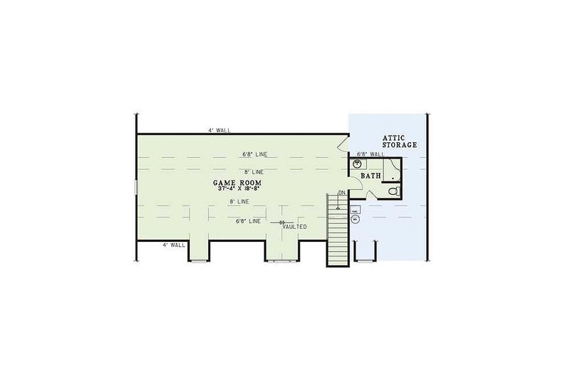 Architectural House Design - Floor Plan - Upper Floor for Farmhouse House Plan #17-415 - 3 bed, 3 bath