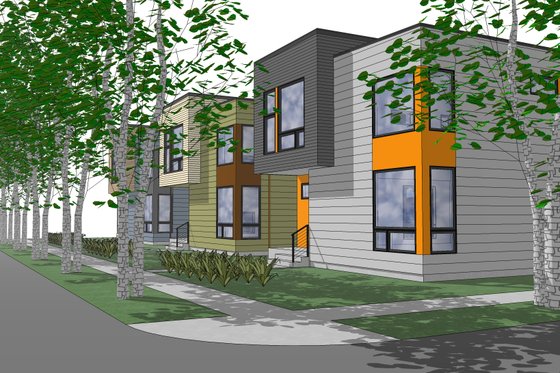 Exterior - Other Elevation for Modern House Plan #909-2 - 3 bed, 2.5 bath