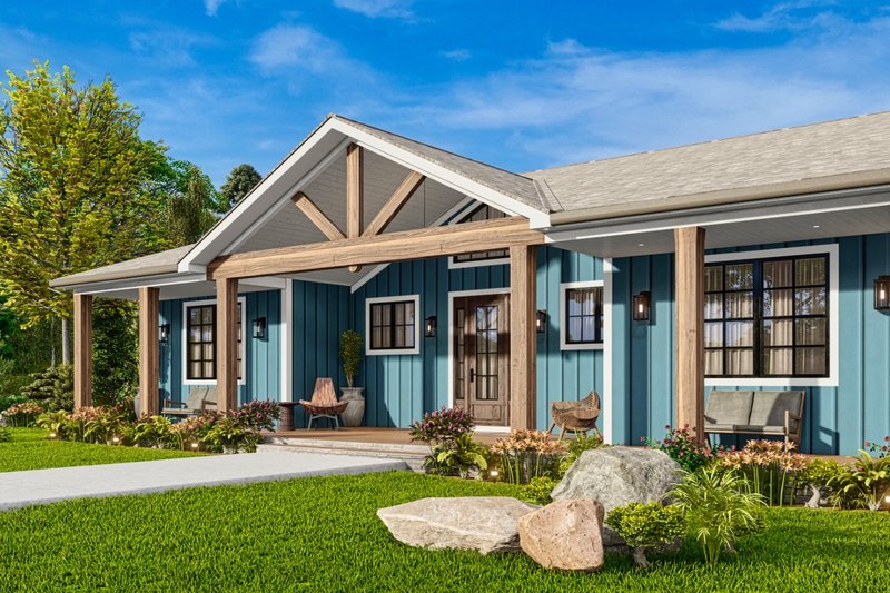 House Design - Exterior - Front Elevation 15 for Craftsman House Plan #54-591 - 3 bed, 2.5 bath