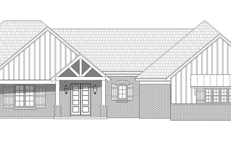 Home Plan - Exterior - Front Elevation 4 for Country House Plan #932-65 - 3 bed, 3 bath