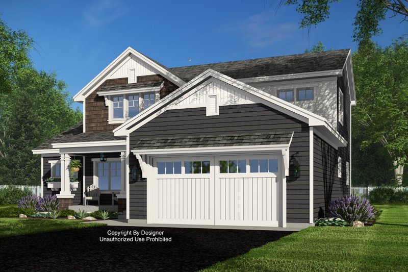 House Blueprint - Exterior - Front Elevation 5 for Bungalow House Plan #51-1384 - 4 bed, 3.5 bath