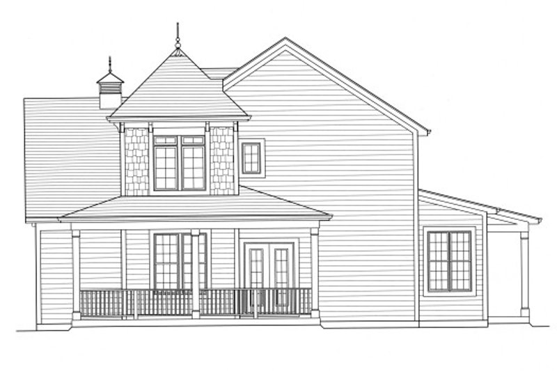 Dream House Plan - Exterior - Other Elevation 1 for Country House Plan #46-506 - 4 bed, 2.5 bath