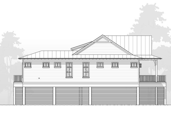 Exterior - Other Elevation for Beach House Plan #901-163 - 4 bed, 3.5 bath