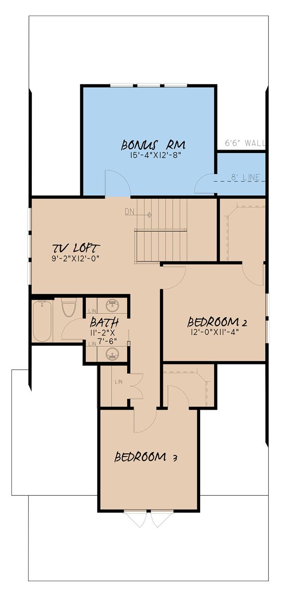 Country Floor Plan - Upper Floor Plan #923-149