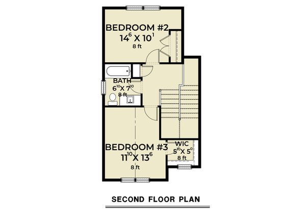 Farmhouse Floor Plan - Upper Floor Plan #1070-216