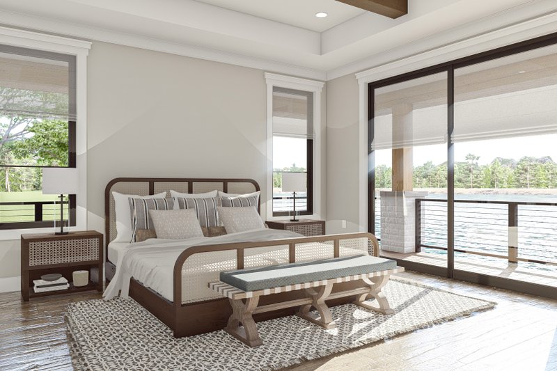 Architectural House Design - Interior - Master Bedroom for Cottage House Plan #455-811 - 1 bed, 1.5 bath