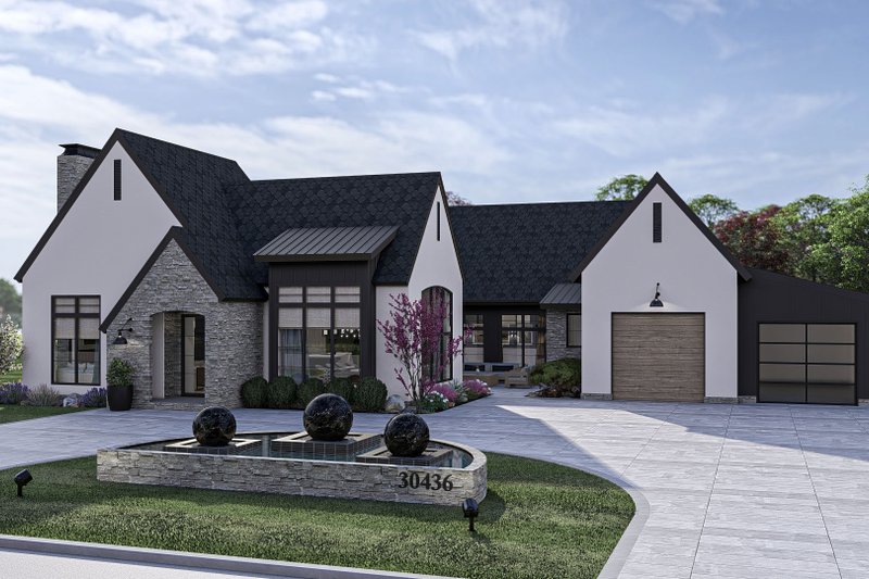 Modern Style House Plan - 3 Beds 2.5 Baths 2508 Sq/Ft Plan #455-496