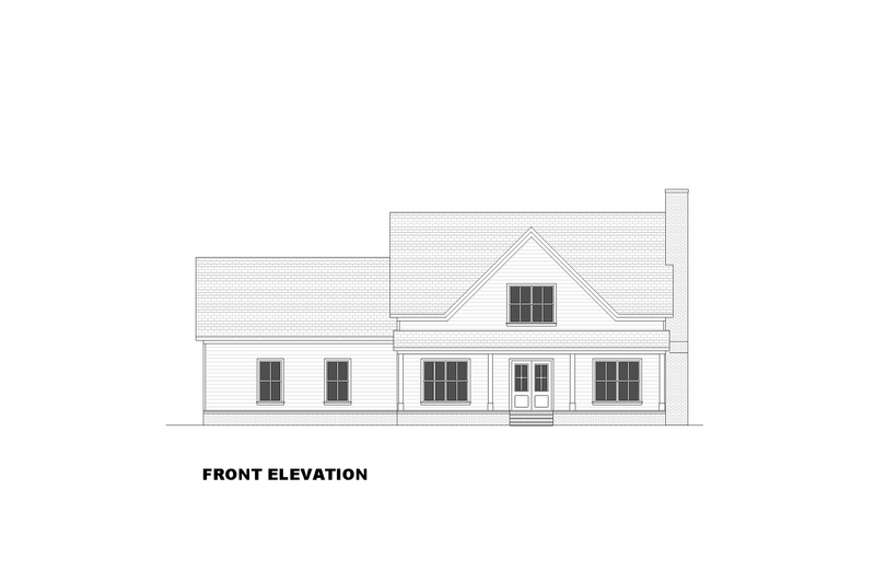 Architectural House Design - Exterior - Front Elevation 3 for Farmhouse House Plan #1117-37 - 4 bed, 3.5 bath