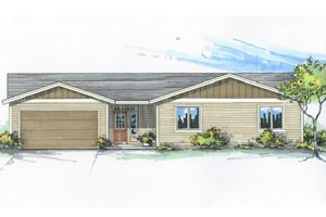 Craftsman Exterior - Front Elevation Plan #53-529