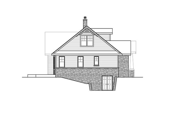 Exterior - Other Elevation for Craftsman House Plan #124-1248 - 3 bed, 2.5 bath