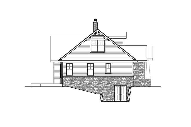 Architectural House Design - Exterior - Other Elevation for Craftsman House Plan #124-1248 - 3 bed, 2.5 bath
