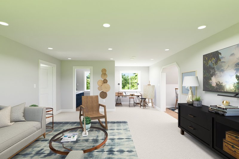 Dream House Plan - Interior - Family Room 1 for Farmhouse House Plan #1060-183 - 1 bed, 1 bath