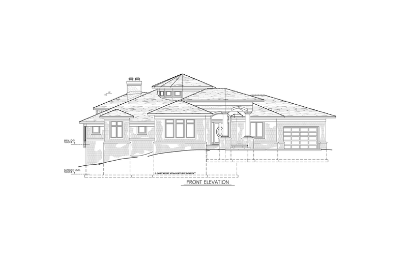 Architectural House Design - Exterior - Front Elevation 3 for Ranch House Plan #1122-16 - 1 bed, 2 bath
