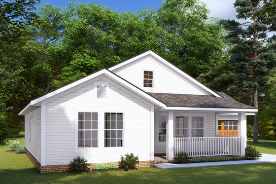 Exterior - Other Elevation 3 for Cottage House Plan #513-2261 - 2 bed, 2 bath