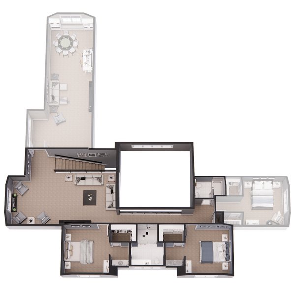 Farmhouse Floor Plan - Upper Floor Plan #51-1241