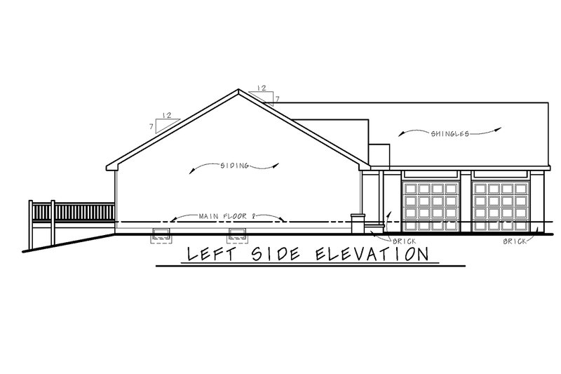 Home Plan - Exterior - Other Elevation for Traditional House Plan #20-2404 - 3 bed, 2.5 bath