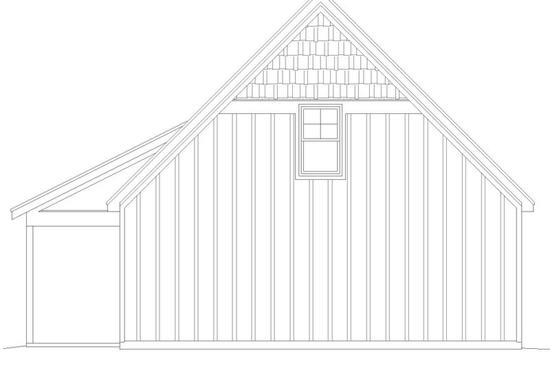 Dream House Plan - Exterior - Rear Elevation for Southern House Plan #932-831 - 1 bed, 0 bath