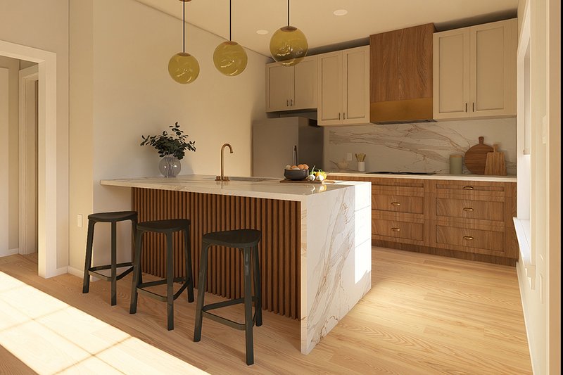 Home Plan - Interior - Kitchen for Farmhouse House Plan #126-304, 1 bath