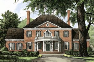 Front View - 4500 European style home