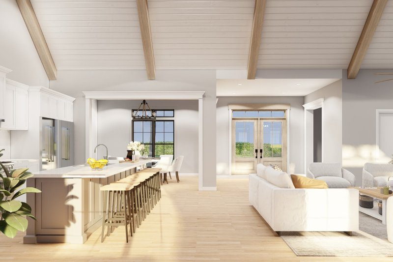 House Blueprint - Interior - Kitchen for Modern House Plan #923-344 - 3 bed, 2.5 bath