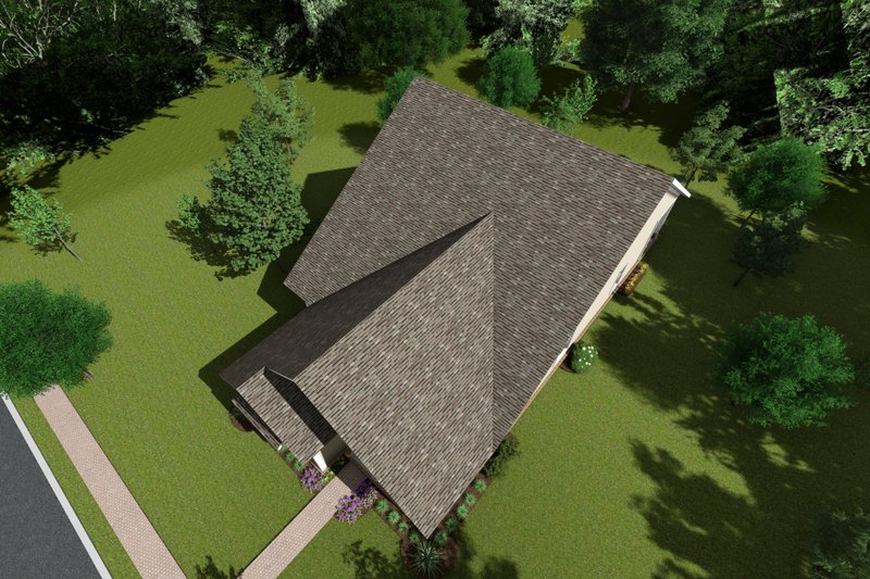 House Blueprint - Exterior - Other Elevation 3 for Cottage House Plan #513-2204 - 3 bed, 2 bath