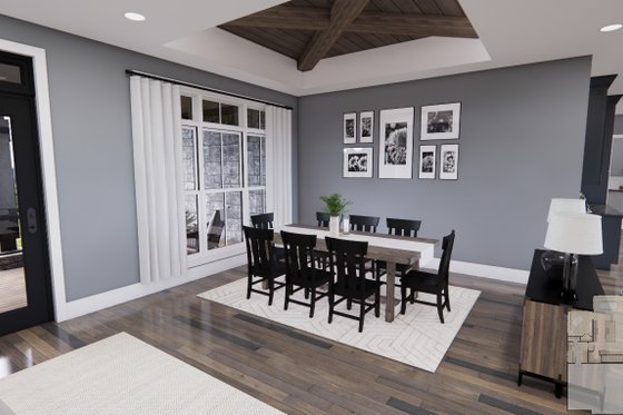 Interior - Dining Room for Traditional House Plan #51-1224 - 2 bed, 2 bath