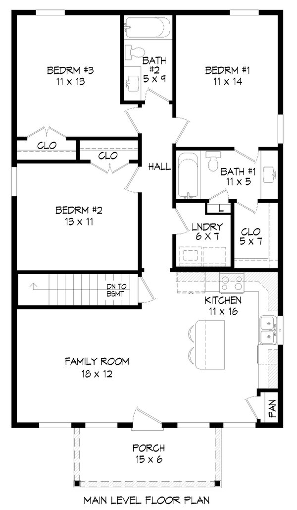 House Blueprint - Modern Floor Plan - Main Floor Plan #932-894