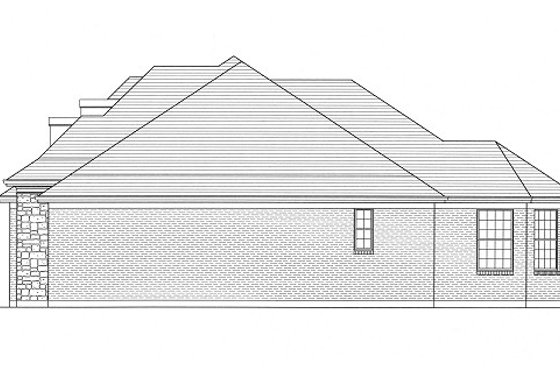Exterior - Other Elevation for European House Plan #46-508 - 3 bed, 2 bath