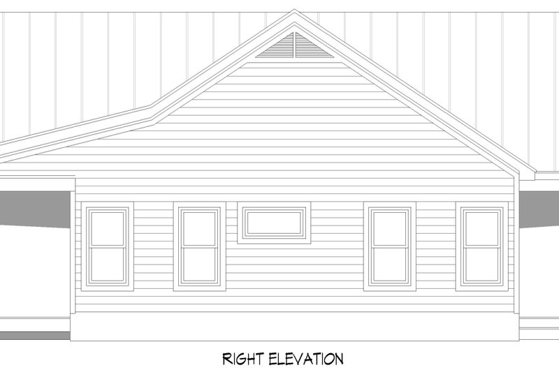 Home Plan - Exterior - Other Elevation 1 for Country House Plan #932-1310 - 3 bed, 2 bath