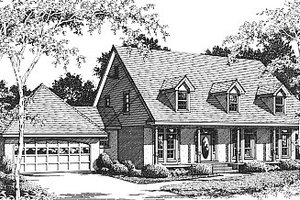 Country Exterior - Front Elevation Plan #14-206