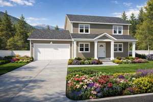 Dream House Plan - Farmhouse Exterior - Front Elevation Plan #1060-442