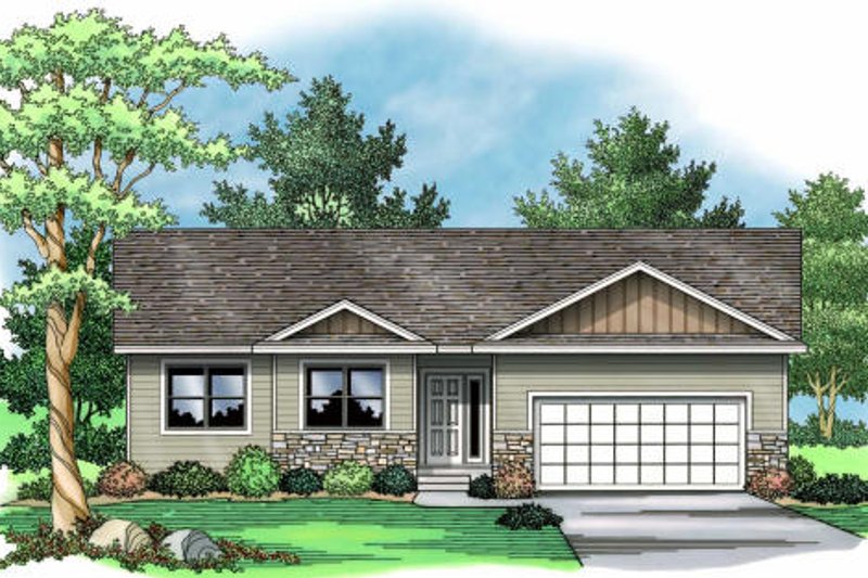 Traditional Style House Plan - 3 Beds 2 Baths 1478 Sq/Ft Plan #51-373 ...