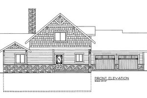 Exterior - Front Elevation 3 for Bungalow House Plan #117-670 - 3 bed, 3.5 bath