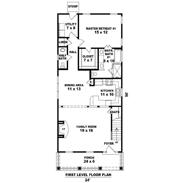 Southern Floor Plan - Main Floor Plan #81-13614