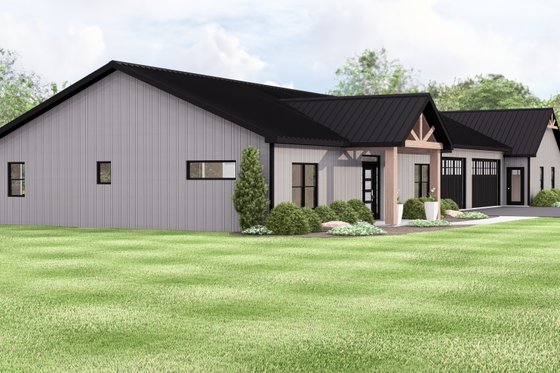 Exterior - Other Elevation for Contemporary House Plan #1064-447 - 3 bed, 3.5 bath