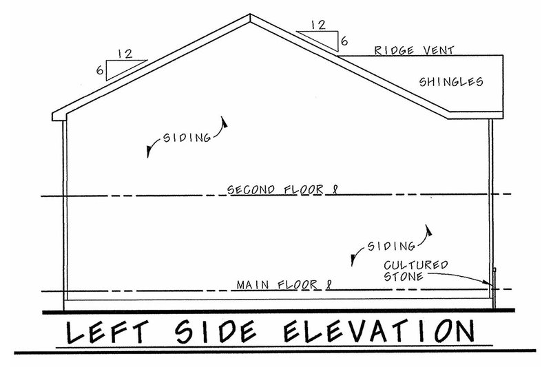 Home Plan - Exterior - Other Elevation for Traditional House Plan #20-2456 - 3 bed, 2.5 bath