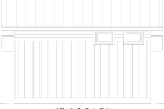Exterior - Rear Elevation for Contemporary House Plan #932-1158 - 1 bed, 1 bath