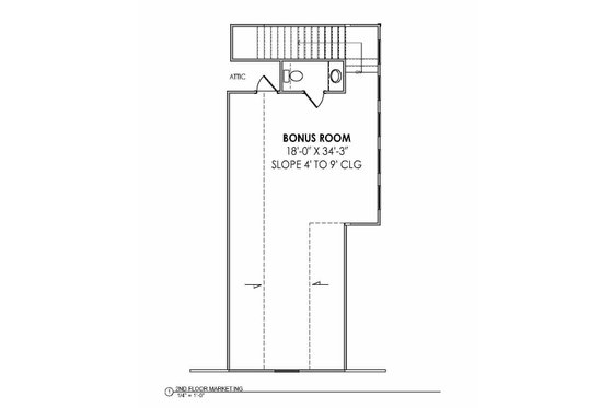 Floor Plan - Main Floor 2 for European House Plan #1096-61 - 4 bed, 3.5 bath