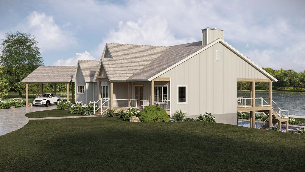 Exterior - Other Elevation for Beach House Plan #455-779 - 2 bed, 2.5 bath