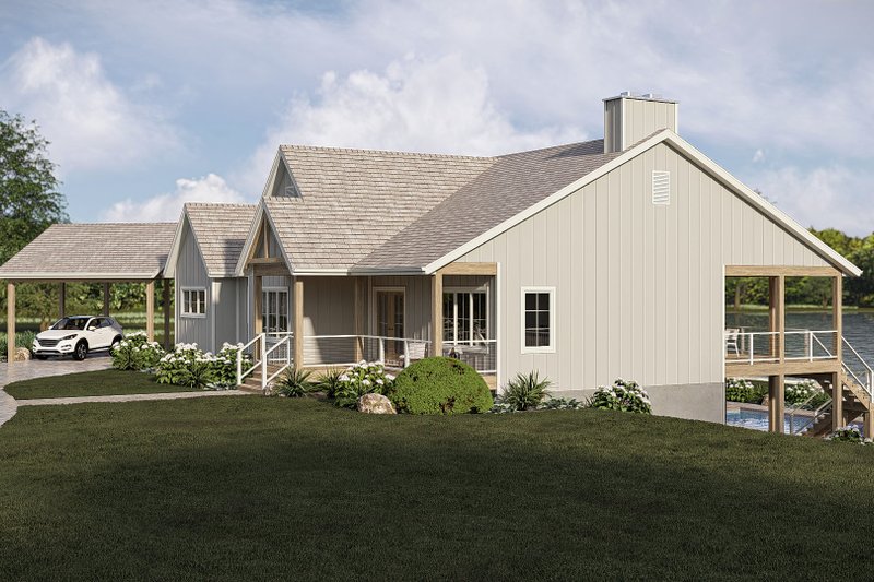 Architectural House Design - Exterior - Other Elevation for Beach House Plan #455-779 - 2 bed, 2.5 bath