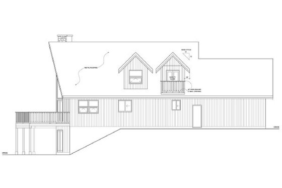 Exterior - Other Elevation for Country House Plan #126-230 - 2 bed, 2 bath