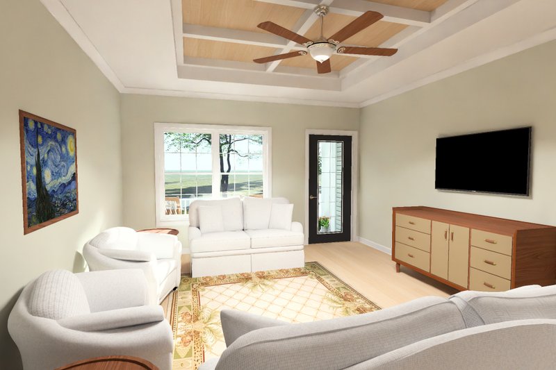 Home Plan - Interior - Family Room 3 for Cottage House Plan #513-2496 - 3 bed, 2 bath