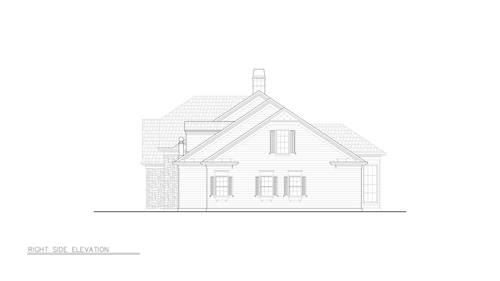 Exterior - Other Elevation 8 for Traditional House Plan #119-131 - 4 bed, 3 bath