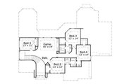 European Style House Plan - 5 Beds 3.5 Baths 4140 Sq/Ft Plan #411-747 