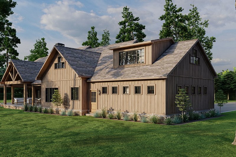 Home Plan - Exterior - Rear Elevation for Farmhouse House Plan #923-327 - 3 bed, 2.5 bath