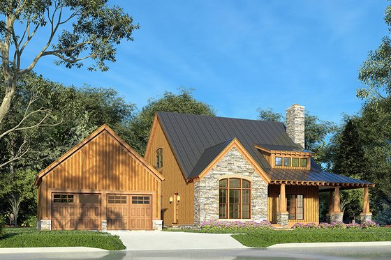 Exterior - Front Elevation for Craftsman House Plan #923-178 - 3 bed, 2.5 bath