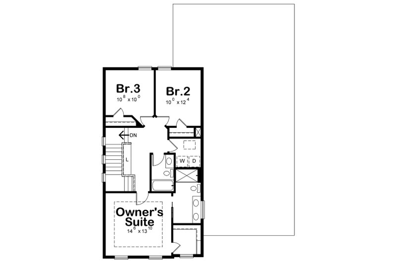 Dream House Plan - Floor Plan - Upper Floor for Traditional House Plan #20-2516 - 4 bed, 3.5 bath