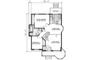 Traditional Style House Plan - 2 Beds 1 Baths 844 Sq/Ft Plan #138-213 